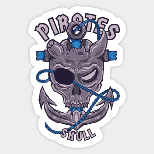 Pirate Skull Sticker